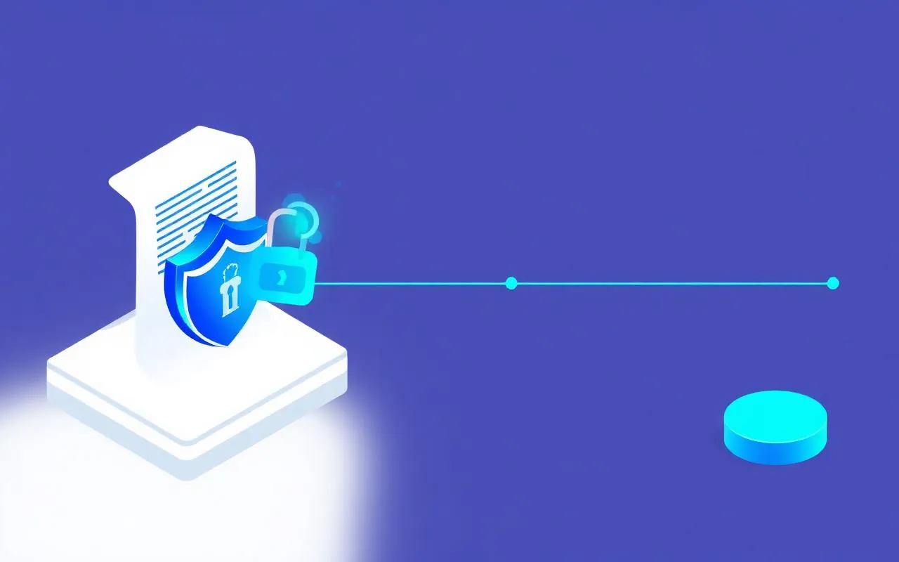 Access documents securely — DeskCentral mobile illustration